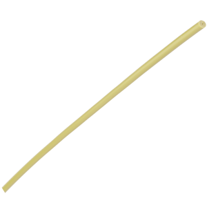 Tubing, PEEK, 0.007 inch (0.18 mm) ID, 1/16th inch (1.6 mm) OD, general grade, solid yellow, 25 meter roll