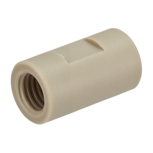 Union, Connector, low pressure, 0.8 mm / 0.031 inches through hole with 1/4-28 mm screw threads. PEEK, straight line 1 EA.