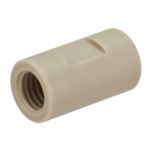 Union, Connector, low pressure, 1.5 mm / 0.060 inches through hole with 1/4-28 mm screw threads. PEEK, straight line 1 EA.