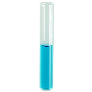 Inserts, Low Volume for Vials, Glass. Clear, 250ul fill volume with a flat bottom and 5x31mm outer dimensions. For use in narrow mouth, 2ml autosampler vials. 100/PK.