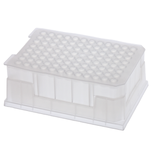 Micro-Sample Management System. This set includes 96, 1000ul Precision, Glass Inserts with wide conical points in a Rack with a Base and a Silicone Rubber, Plug Style Sealing Mat, 1/PK.