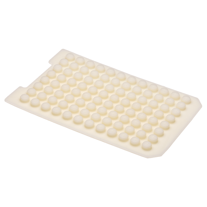 Mat, Sealing, Large, Chemical Resistant Polymer, Pre-Slit, Plug Style for 96, 500 or 1000ul Inserts, 1 EA.